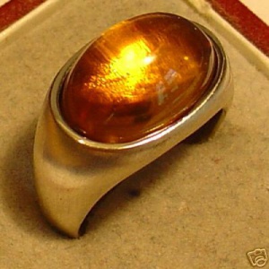 * Topmoderner Ring CITRIN 10,5 ct 585er Gold