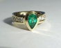 Top Smaragd Ring 1,02 CT 8 BRILLANTEN 0,58 Carat